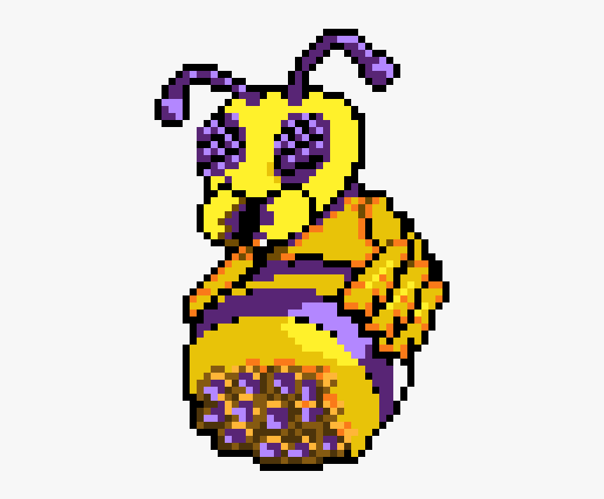 Terraria Queen Bee Pixel Art, HD Png Download, Free Download