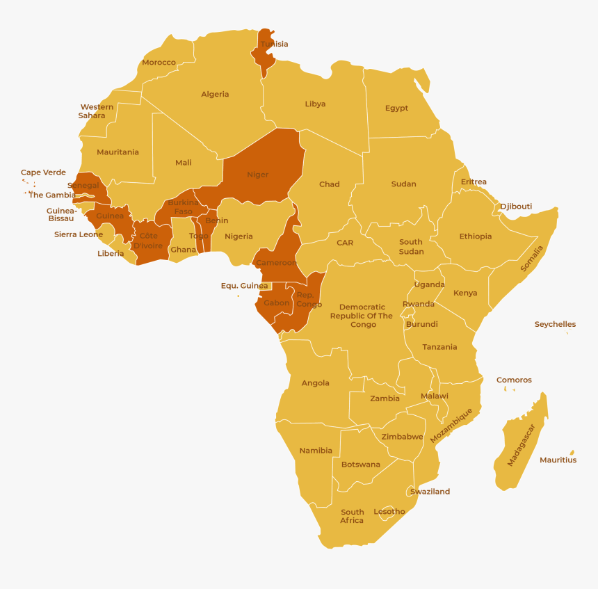 Structure Of Africa Map, HD Png Download, Free Download