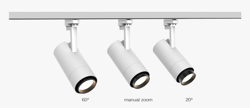 Led Track Light Transparent Png - Track Light With Adjustable Lens, Png Download, Free Download