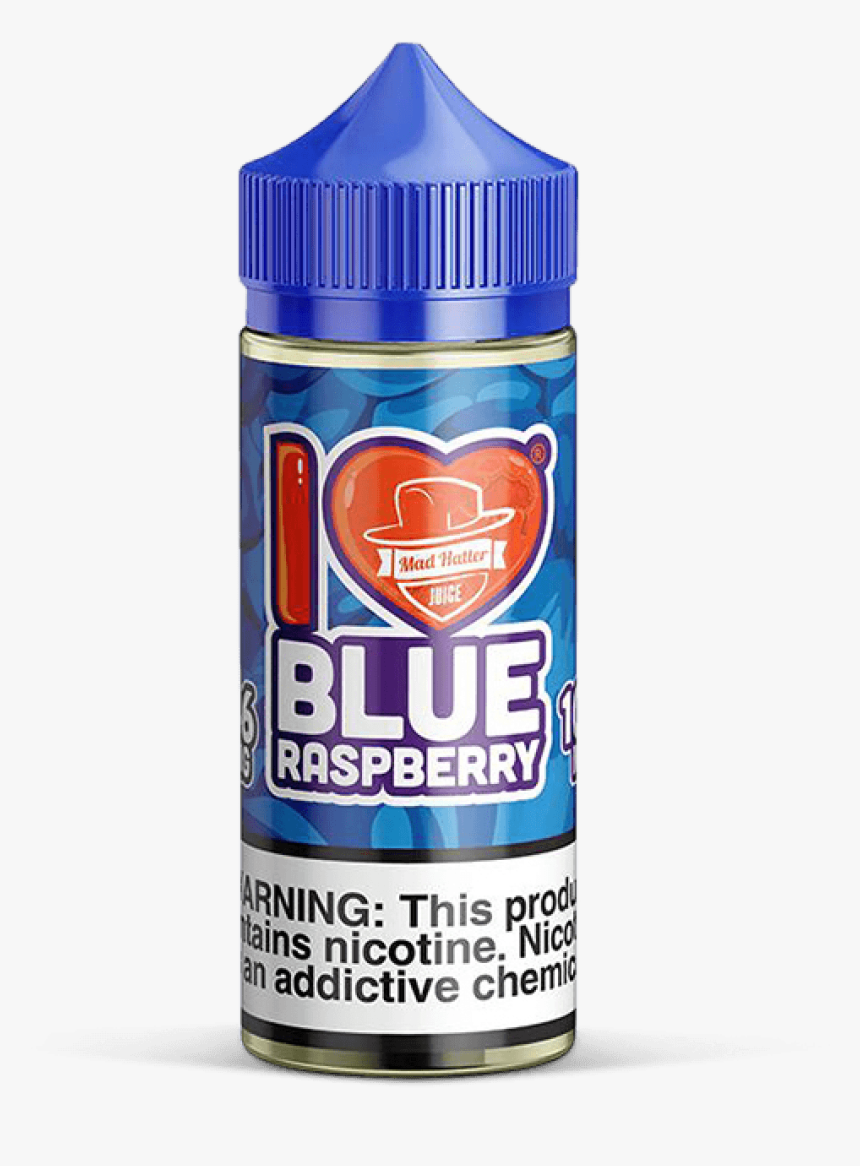 I Love Candy Blueraspberry - Mad Hatter I Love Candy Blue Raspberry 100ml, HD Png Download, Free Download