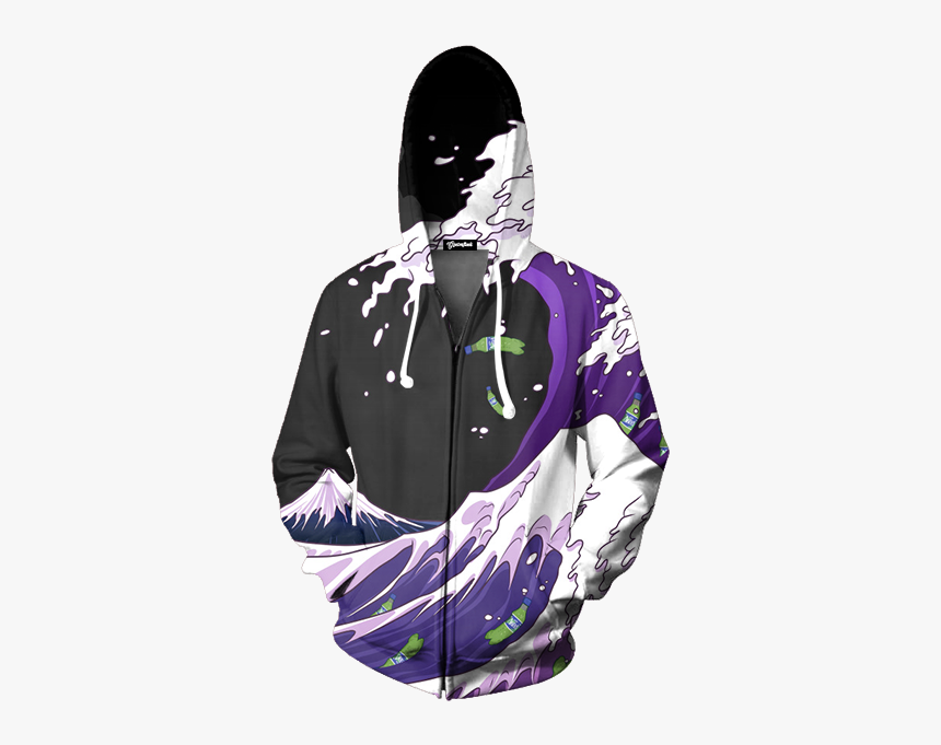 Purple Waves Hoodie, HD Png Download, Free Download