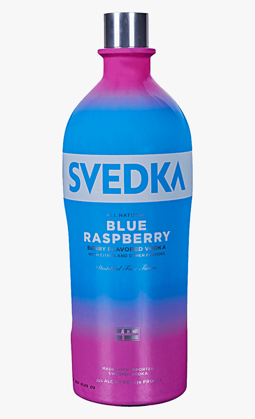 Svedka Blue Raspberry Vodka 1l - Water Bottle, HD Png Download, Free Download