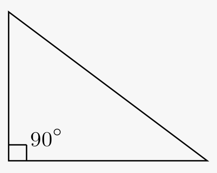 Download Right Triangle Clipart Right Triangle Triangle - Right Triangle 90 Degrees, HD Png Download, Free Download