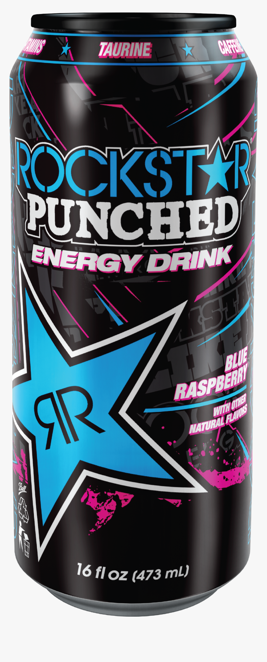 Rockstar Punched Blue Raspberry - Poster, HD Png Download, Free Download