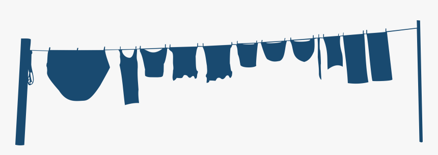 Clothespin Clipart Cloth - Washing Line Clip Art, HD Png Download, Free Download