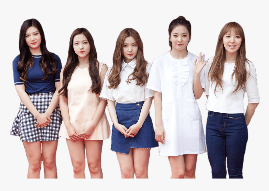 Red Velvet Full Group - K Pop Band Red Velvet, HD Png Download, Free Download