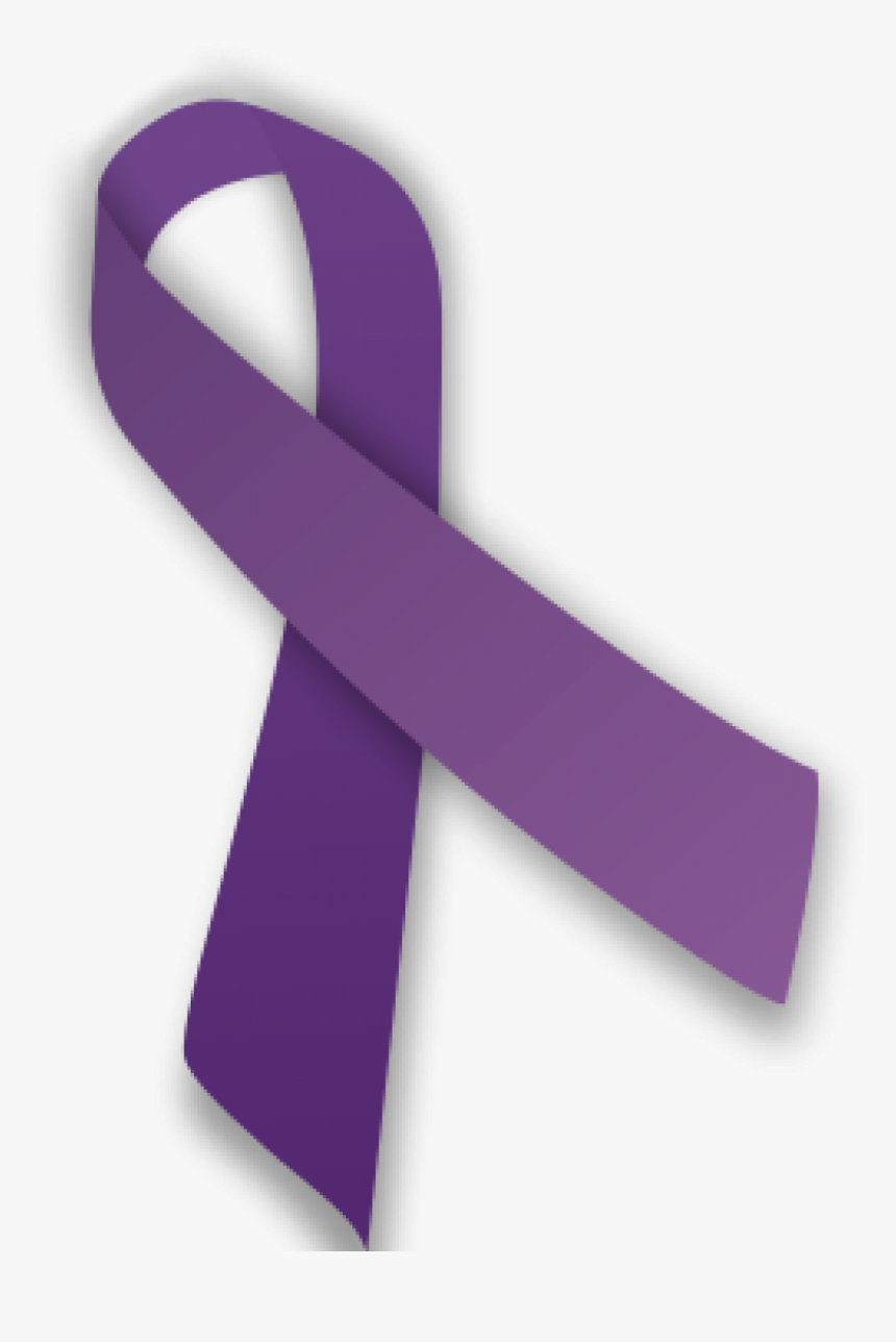 Cropped Purple Ribbon - Alzheimers Ribbon Clip Art, HD Png Download - kindp...