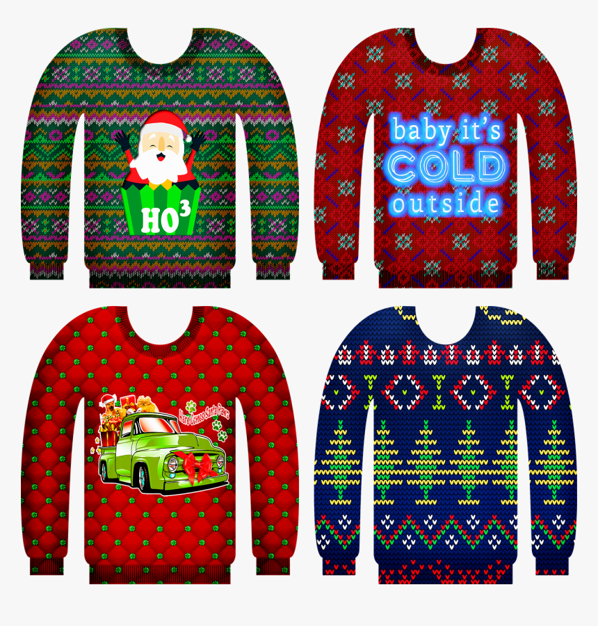 Ugly Christmas Sweater Free, HD Png Download, Free Download