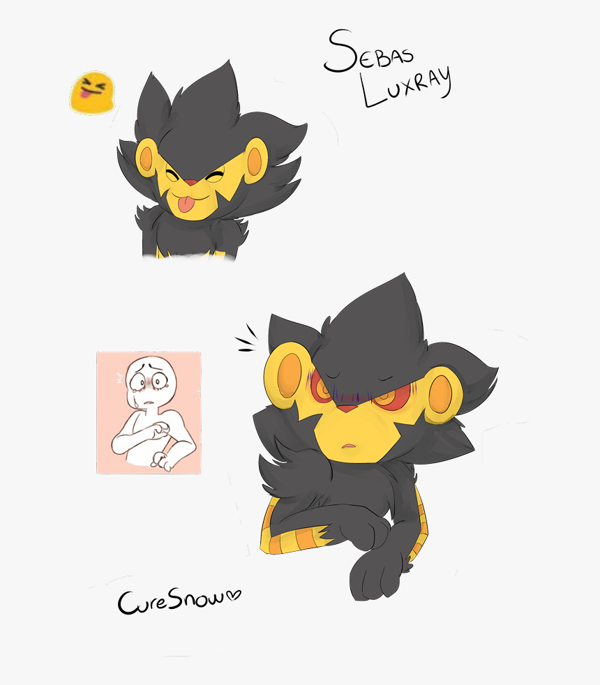 Luxray Emotes - Cartoon, HD Png Download, Free Download