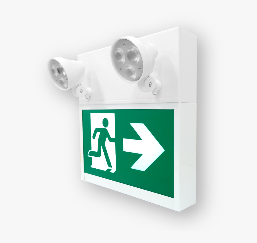 Exit Sign Beghelli Green Running Man, HD Png Download, Free Download