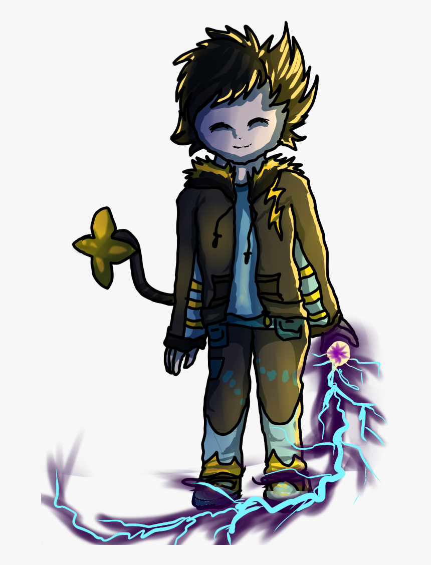 Luxray Humanized - Cartoon, HD Png Download, Free Download