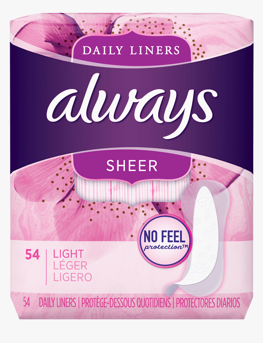 Always Sheer Daily Liners - Always Daily Liners Thin, HD Png Download, Free Download