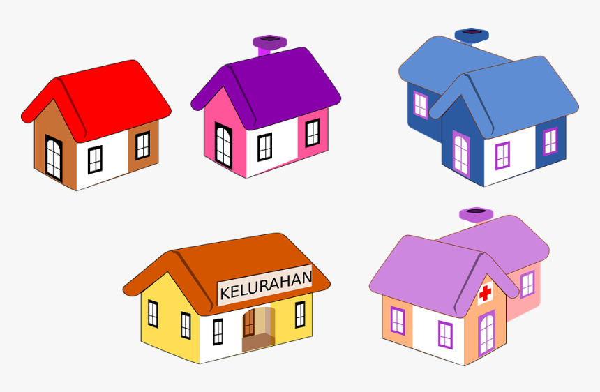 Icon, House, House Icon, Building, Estate, Home, Symbol - Kelurahan Vector, HD Png Download, Free Download