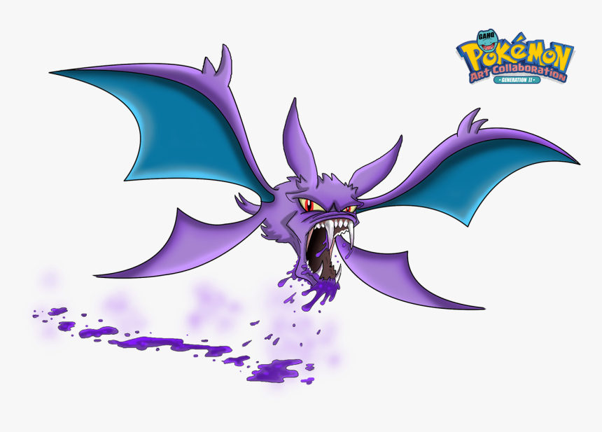 #169 Crobat Used Poison Fang And Brave Bird In The - Crobat Art, HD Png Download, Free Download