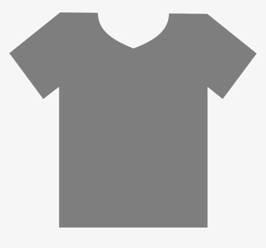 T-shirt, Gray, Blank, Clothes, Fashion, Shirt, Template - เสื้อ เปล่า สี เทา, HD Png Download, Free Download