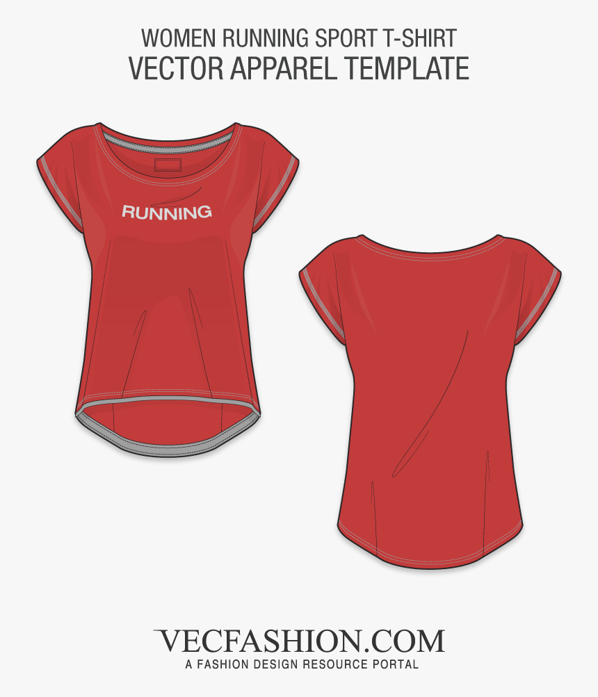 Women Running Sport T Shirt Template"
 Class="lazyload - T Shirt Running Vector, HD Png Download, Free Download