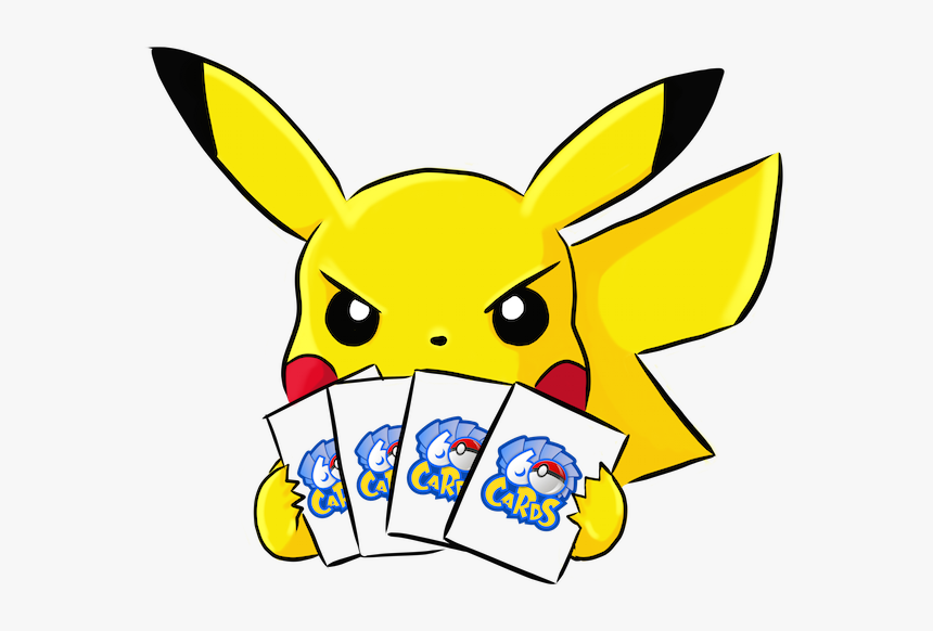 Pikachu"s Hideout - Pikachu Holding Pokemon Cards, HD Png Download, Free Download