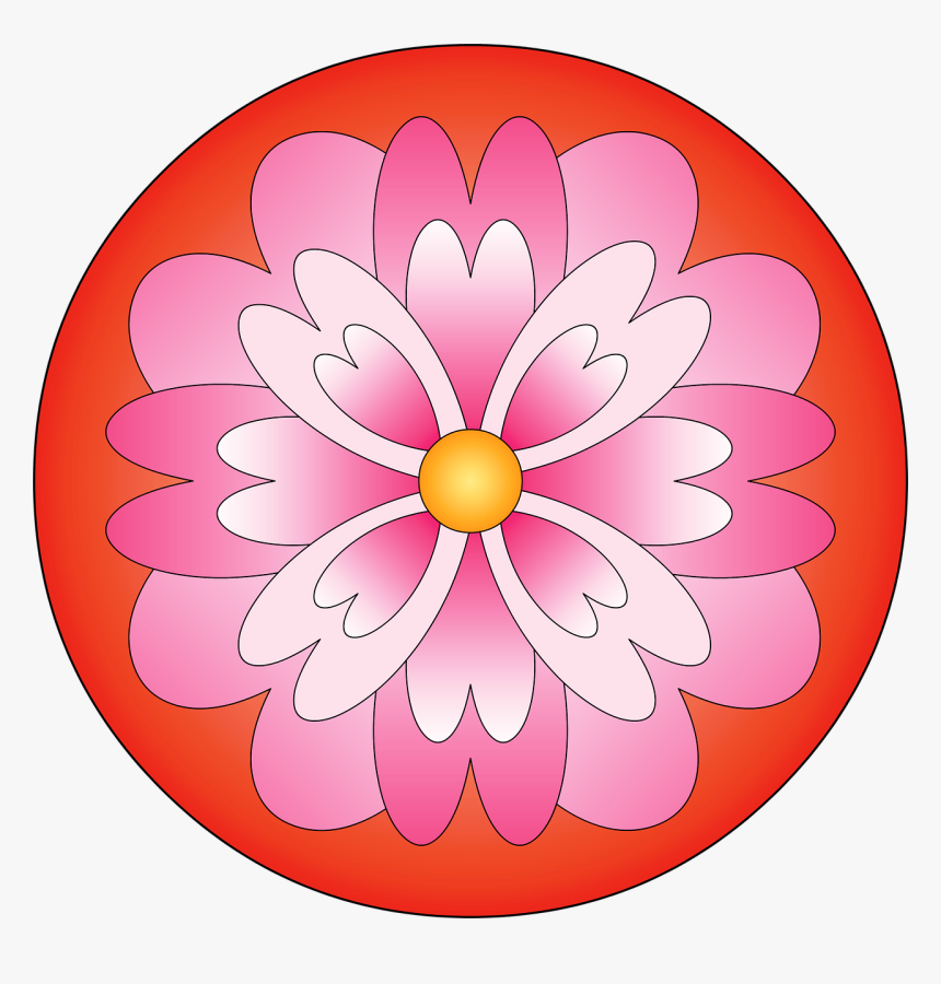 Mandala Flower Flowers Free Photo - Drawing, HD Png Download, Free Download