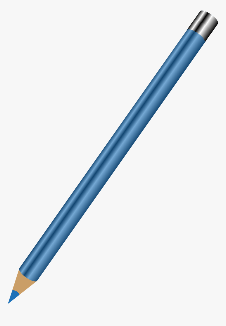 Colored Pencil, Pen, Colorful, Draw, Blue, Pointed - Color Pencil With Transparent Background, HD Png Download, Free Download