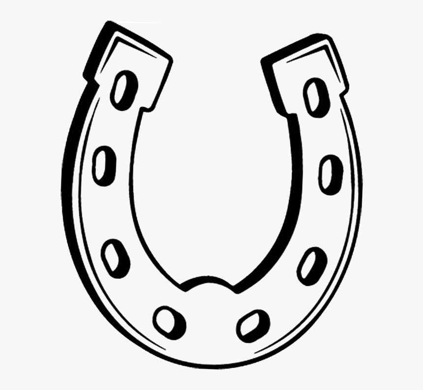 Horseshoe Transparent Drawn - Drawing Horse Shoe, HD Png Download, Free Download