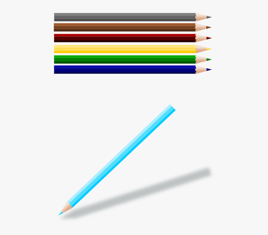 Pencil,pen,office Supplies - Colored Pencil, HD Png Download, Free Download