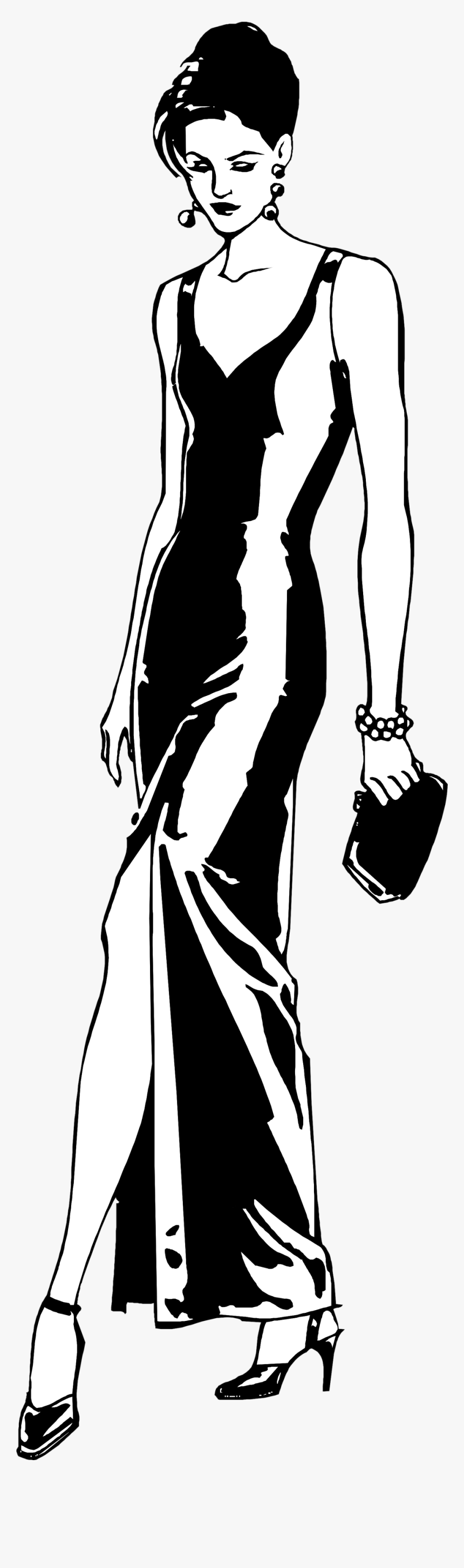 Free Sexy Silhouette Png , Png Download - Illustration Of Woman In White Dress, Transparent Png, Free Download