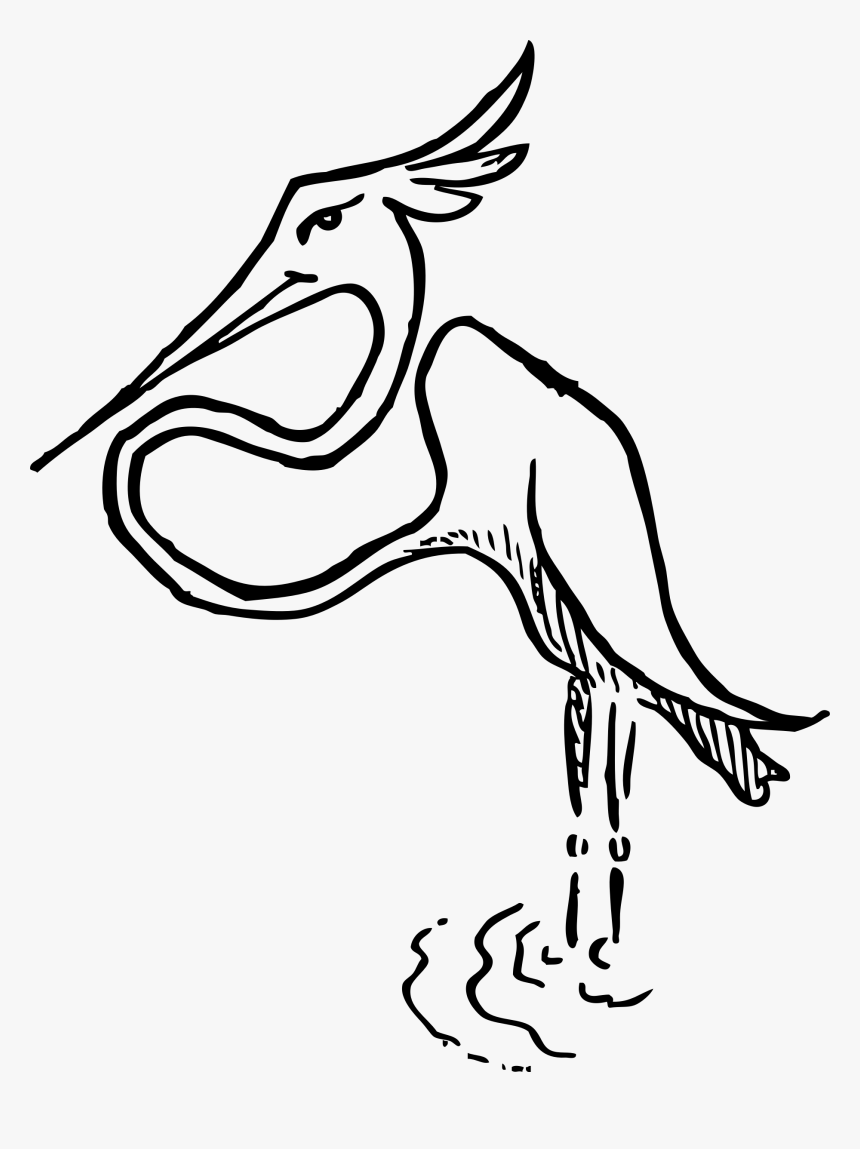 Stork Clip Arts - Flamencos Animal Blanco Y Negro, HD Png Download, Free Download