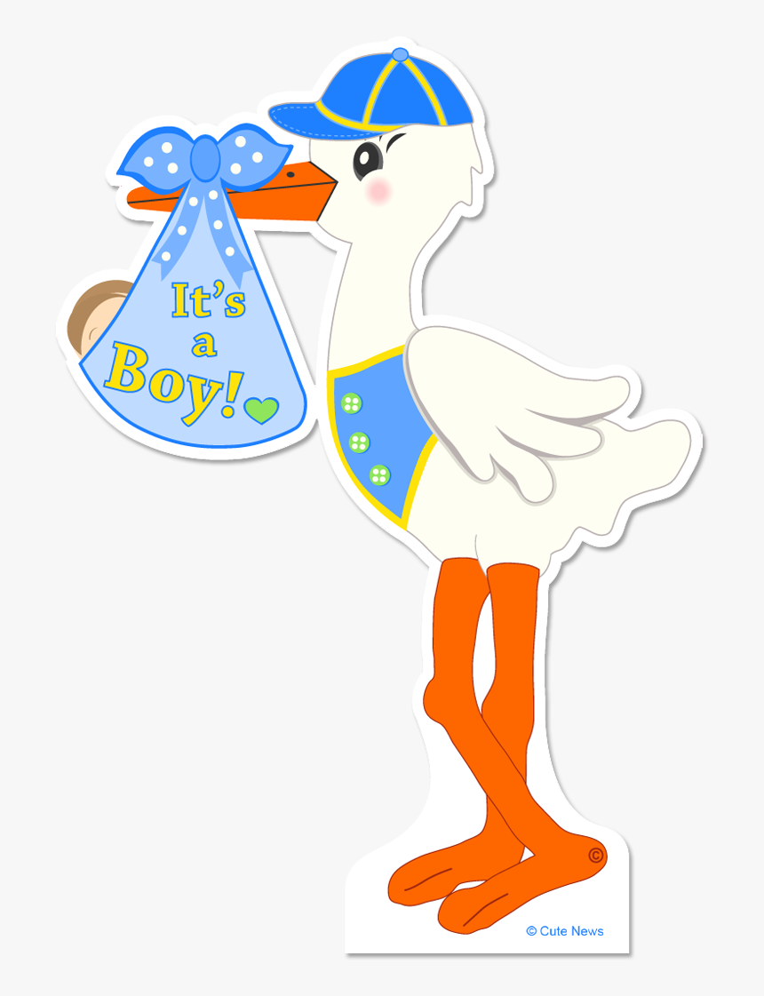 Stork Clipart Standing - Its A Boy Stork, HD Png Download, Free Download