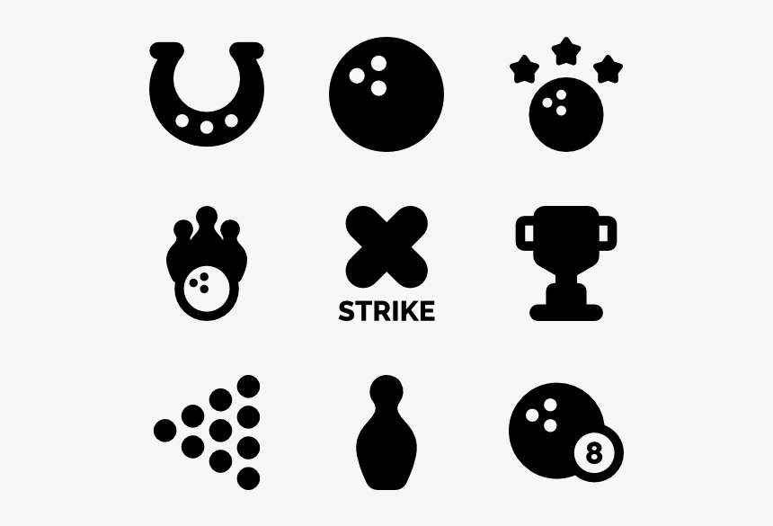 Bowling Pins Icons - Bowling Pin Icons Top View, HD Png Download, Free Download