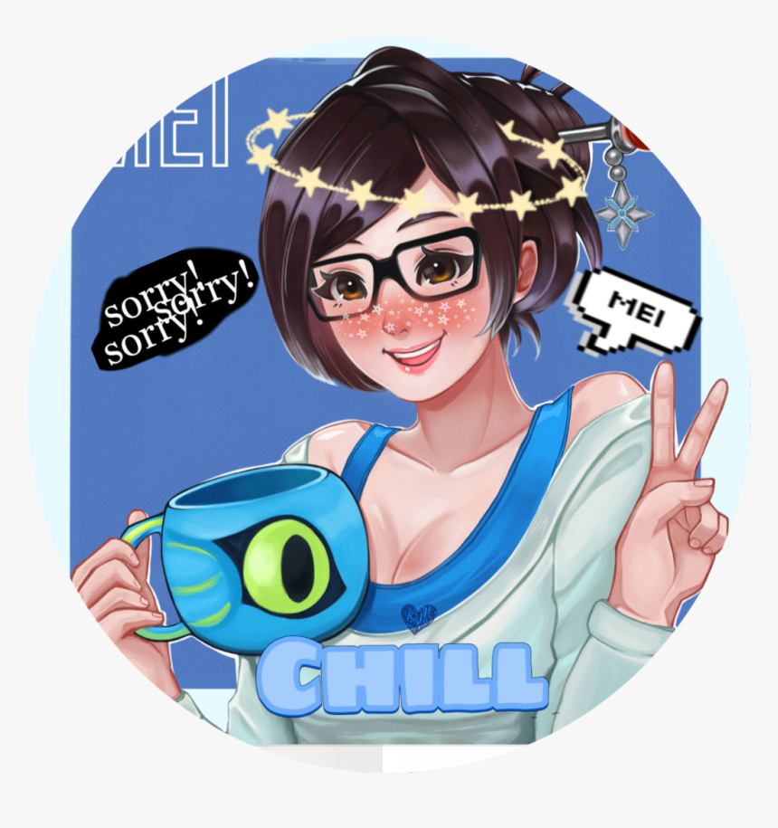 #mei #overwatch #icon - Mei Overwatch Fanart, HD Png Download, Free Download