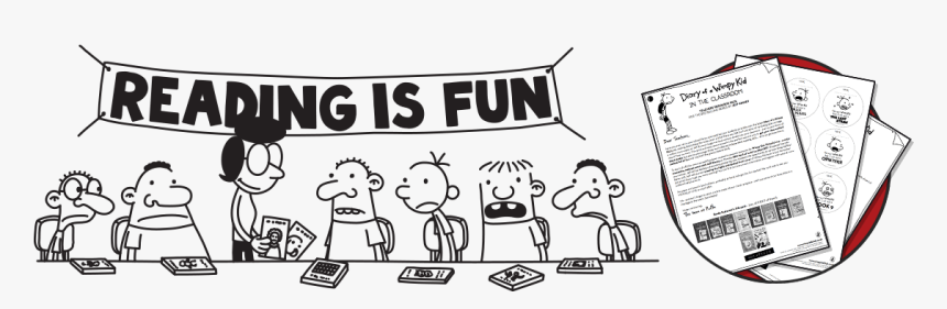 Reading Is Fun Png - Diary Of A Wimpy Kid Reading Is Fun, Transparent Png, Free Download