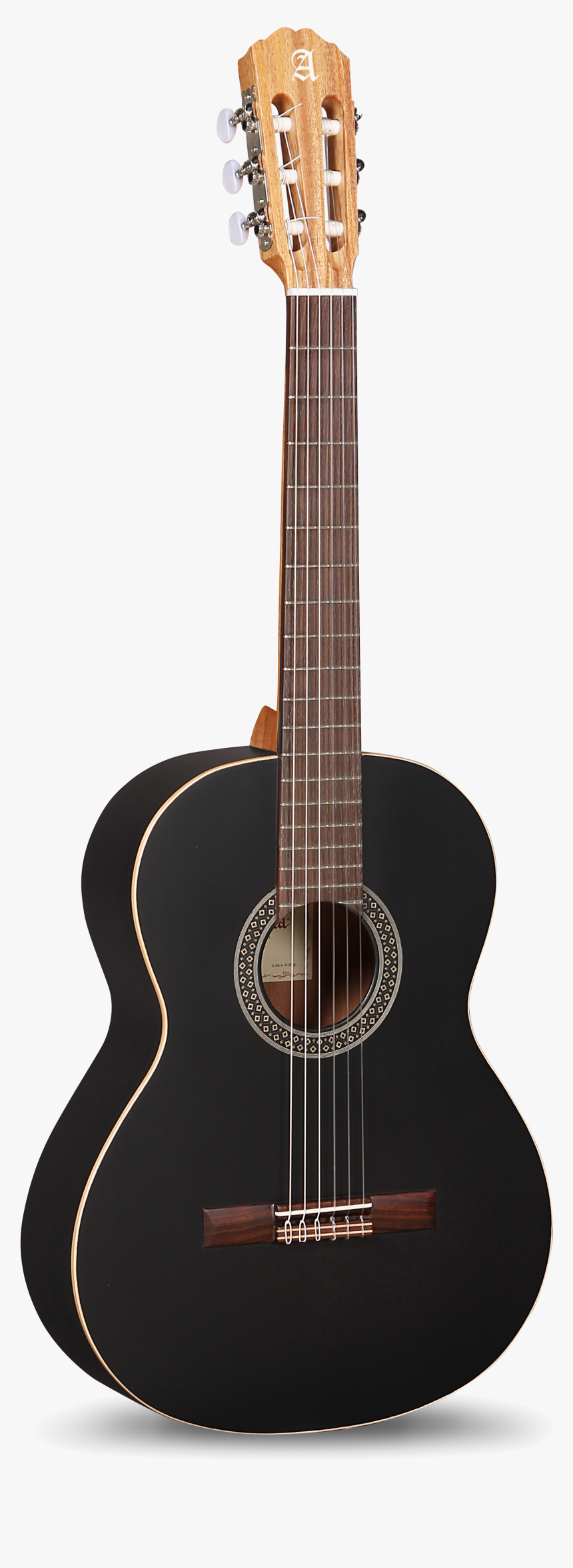 1 C Black Satin Model By Alhambra Guitars - Alhambra 1c Black Satin, HD Png Download, Free Download