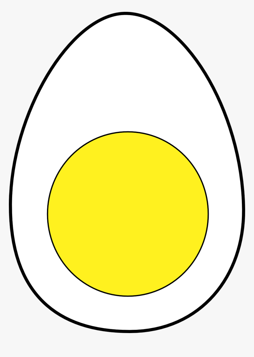 Egg, White, Yellow, Yolk, Boi - Hard Boiled Egg Clip Art, HD Png Download, Free Download