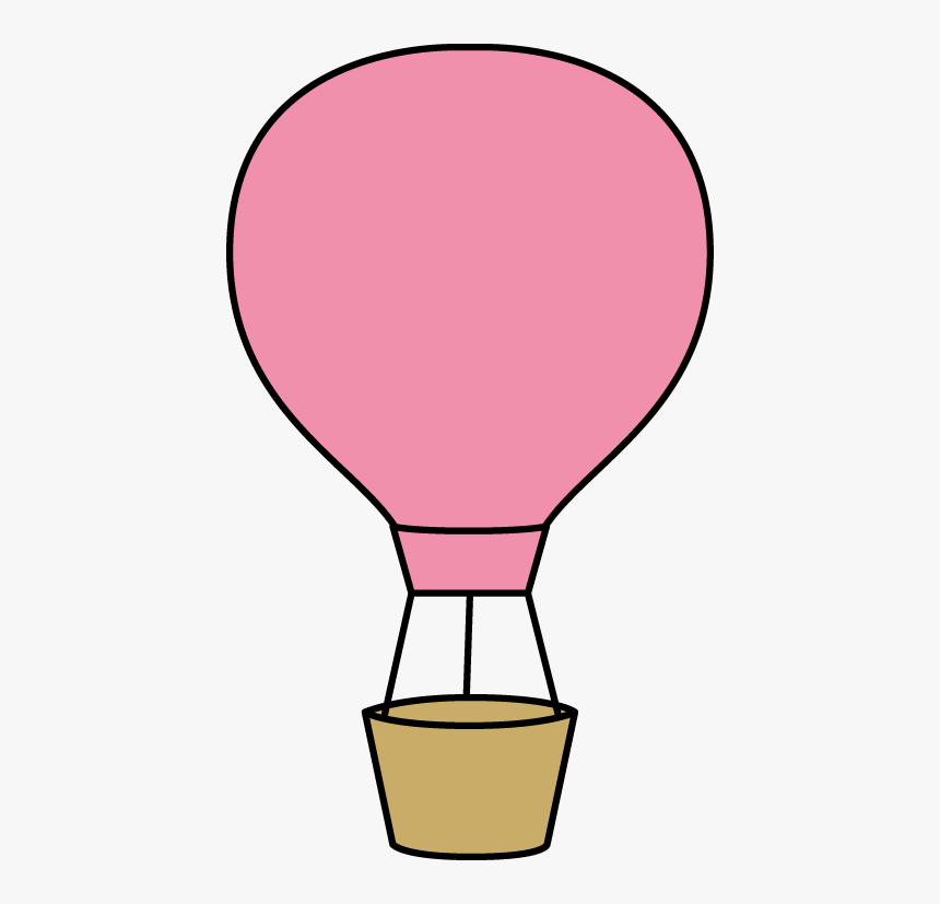 Pink Hot Air Balloon Clip Art - Cute Hot Air Balloon Clip Art, HD Png Download, Free Download