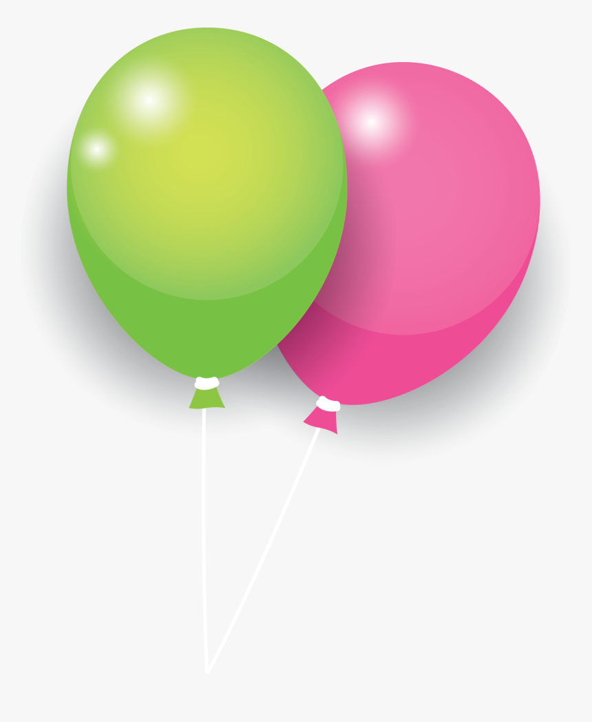 Green Pink Balloon - Sphere, HD Png Download, Free Download