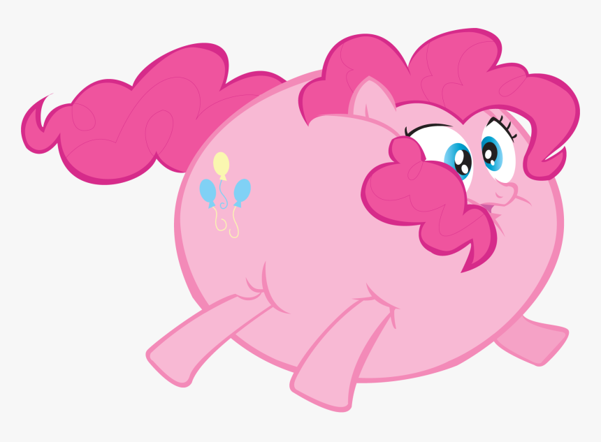 Pink Balloon Png Transparent Background - My Little Pony Pinkie Pie Fat, Png Download, Free Download