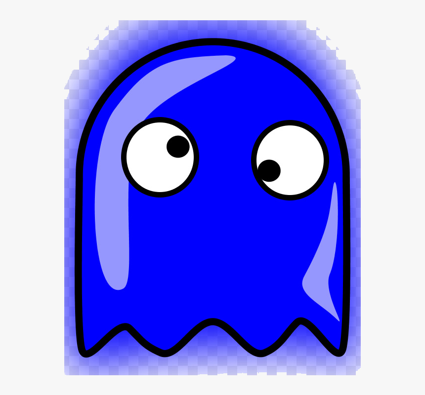 Pacman Ghost Ms Pac-man The New Adventures Ghosts Clip - Pac Man Blue...