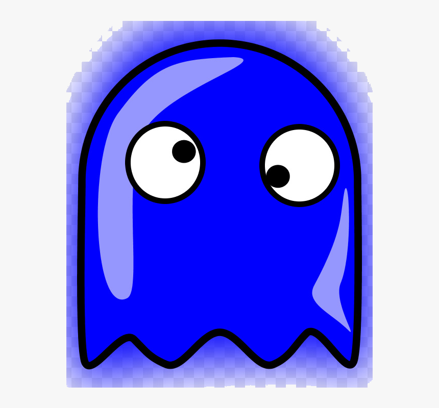 Pacman Ghost Ms Pac-man The New Adventures Ghosts Clip - Pac Man Blue Ghost, HD Png Download, Free Download