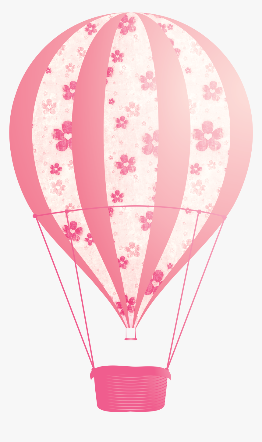 Freebie Pink Balloon - Pink Hot Air Balloon Png, Transparent Png, Free Download