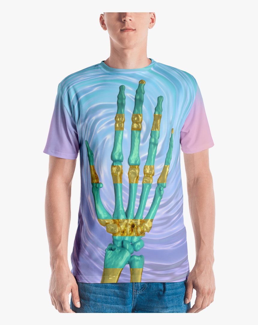 Skeleton Hand Deluxe T-shirt - Lord Hanuman T Shirts, HD Png Download, Free Download