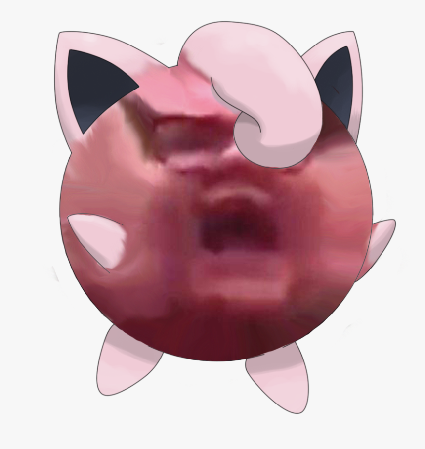 Pink Red Mammal Nose Head Pig Pig Like Mammal Snout - Trigglypuff Pokemon, HD Png Download, Free Download
