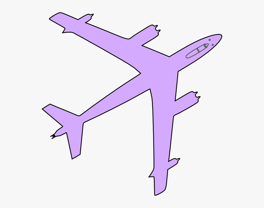 Clip Art - Purple Airplane Clipart, HD Png Download, Free Download