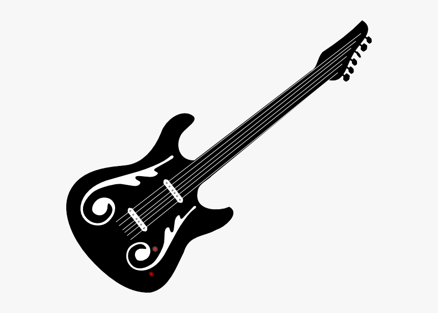 Guitar Clip Art At Vector Royalty Free Transparent - Guitar Cliparts, HD Png Download, Free Download