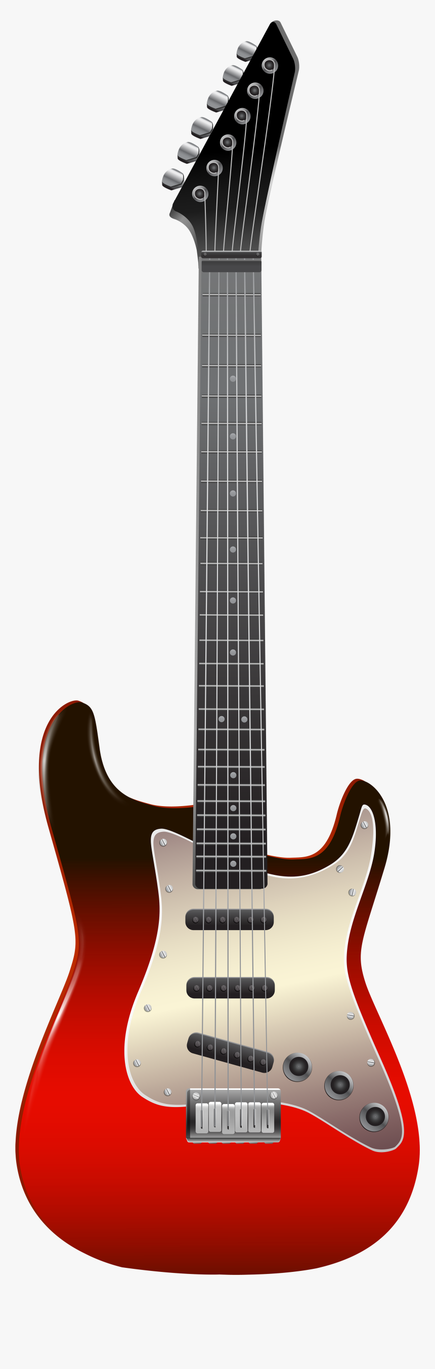 Bass Instruments Guitar Electric Musical Outline Clipart - Guitar Png For Picsart, Transparent Png, Free Download