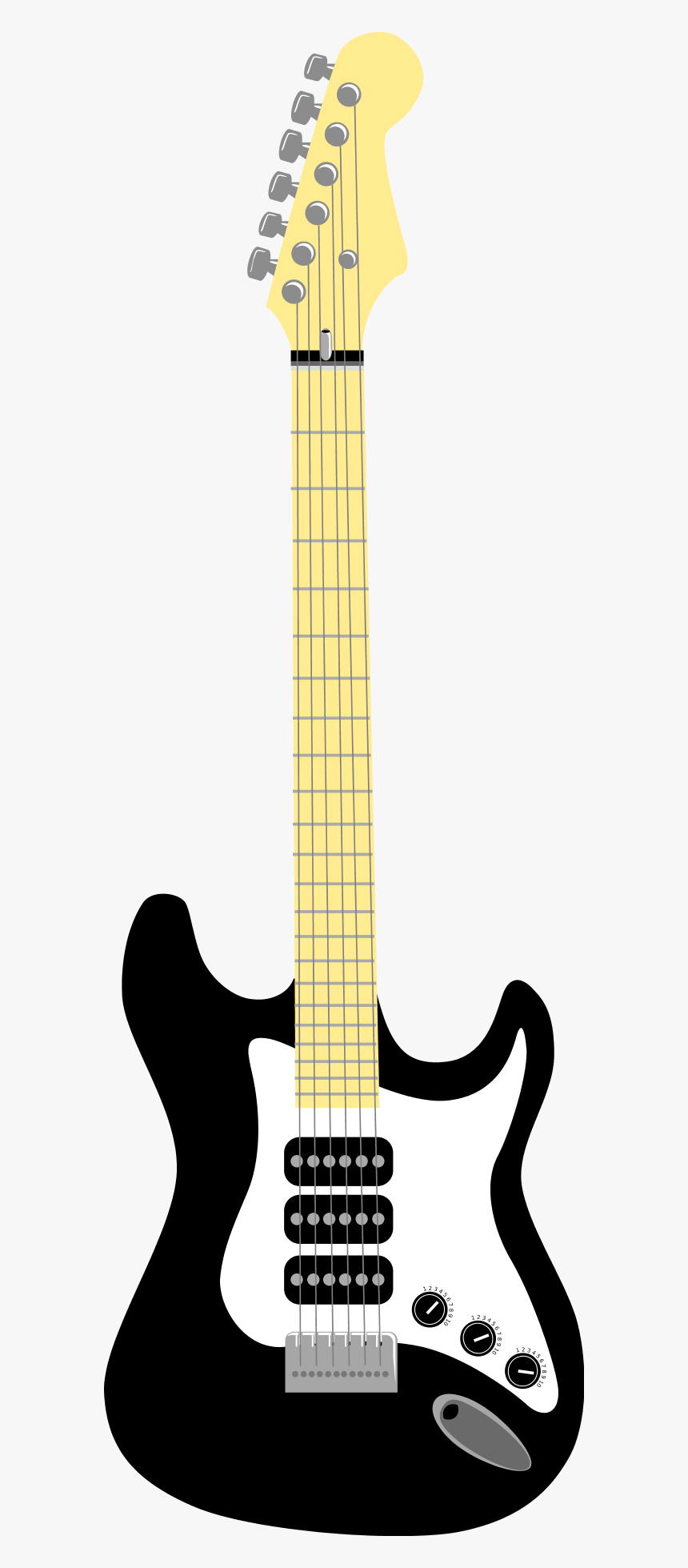 Blue - Guitar - Clipart - Transparent Background Electric Guitar Clipart, HD Png Download, Free Download