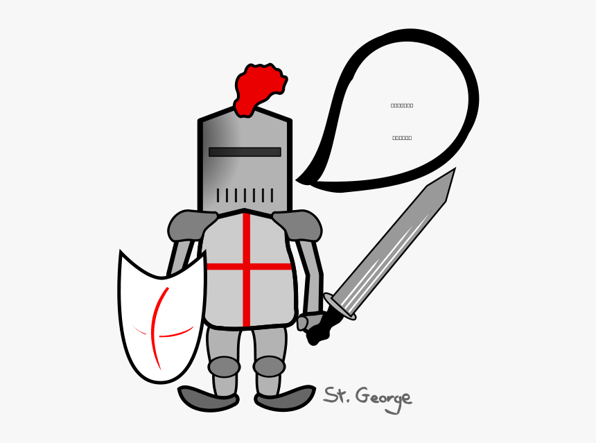 St George And The Dragon Clipart, Vector Clip Art Online, - Saint George And The Dragon Clipart, HD Png Download, Free Download