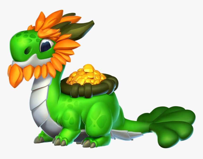 Dragon Mania Legends Clover Dragon Clipart , Png Download - Dragon Mania Legends Shamrock, Transparent Png, Free Download