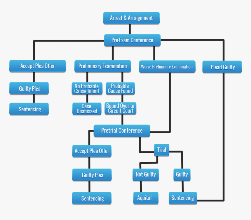 Felony Process Flow Chart, HD Png Download, Free Download