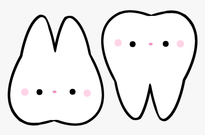 Dientes De Conejo Png Transparent Background - Forma De Un Diente Dibujo, Png Download, Free Download