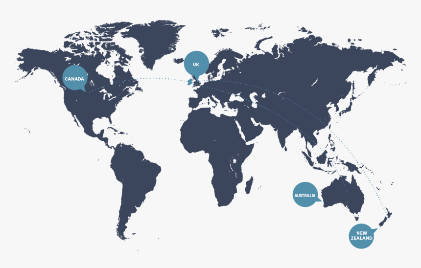 World Map Silhouette Png, Transparent Png, Free Download